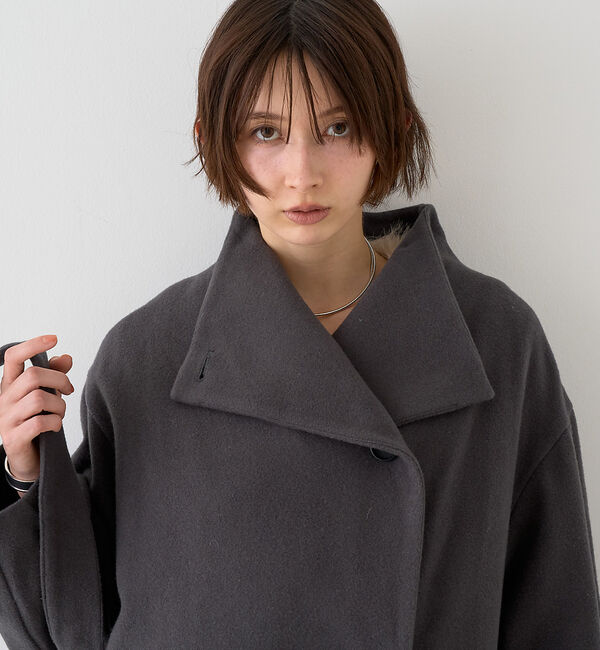 Rouge vif「【一部店舗限定】ショートビーバーニュアンスカラーコート」|その他|