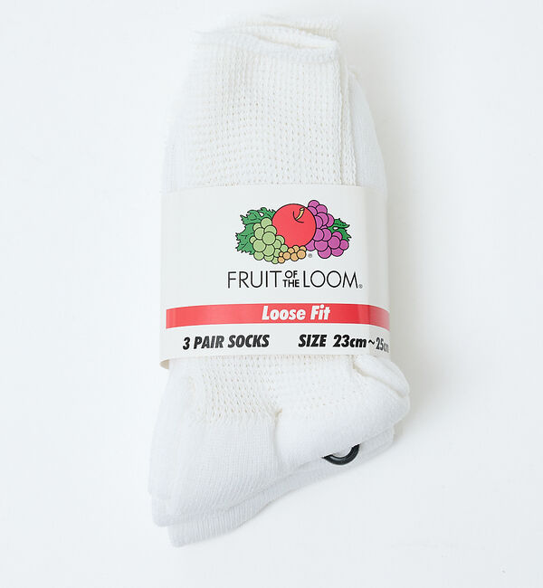 Rouge vif「【FRUIT OF THE LOOM/フルーツ・オブ・ザ・ルーム】【3足セット】」|ソックス|