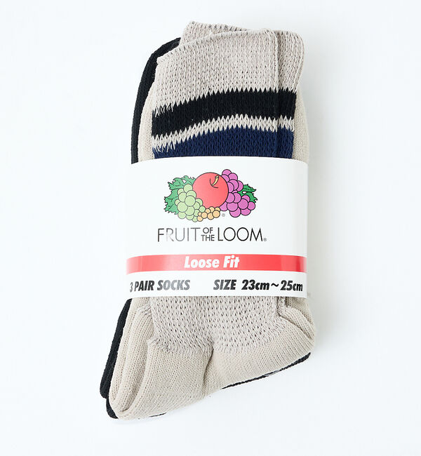 Rouge vif「【FRUIT OF THE LOOM/フルーツ・オブ・ザ・ルーム】【3足セット】」|ソックス|