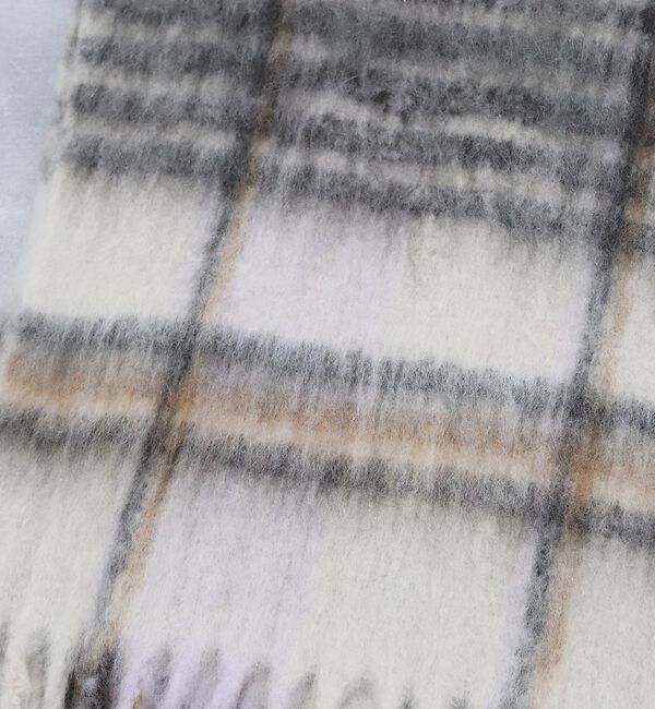 Rouge vif「チェックマフラー/40x180/マフラー大判/ロング/お出かけ」|マフラー|