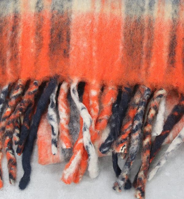 Rouge vif「チェックマフラー/40x180/マフラー大判/ロング/お出かけ」|マフラー|