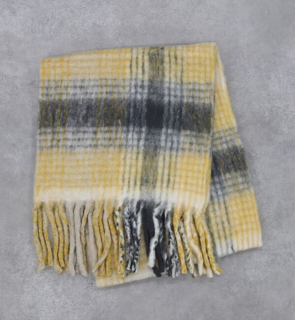 Rouge vif「チェックマフラー/40x180/マフラー大判/ロング/お出かけ」|マフラー|