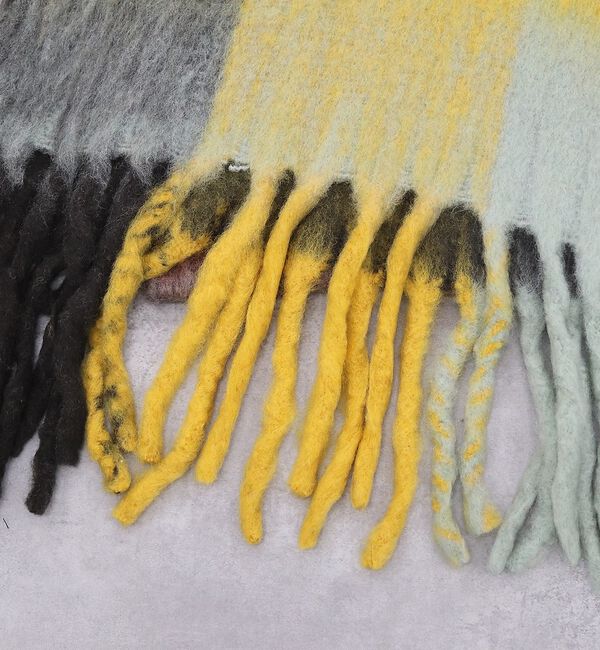 Rouge vif「チェックマフラー/40x180/マフラー大判/ロング/お出かけ」|マフラー|