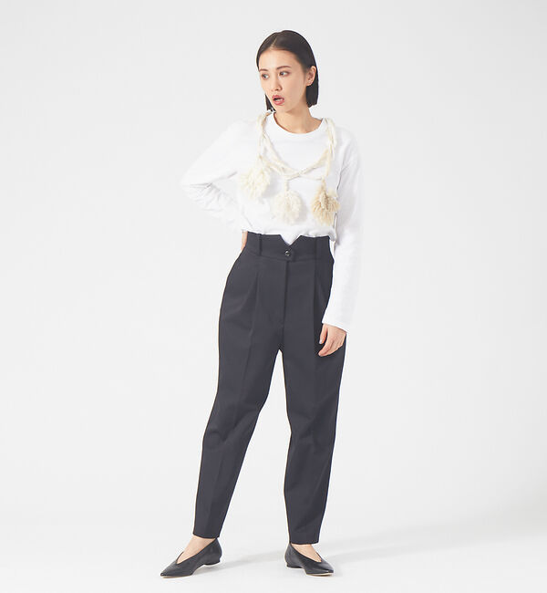 qualite「【boussole&times;qualite】クロシェネックレスロンT」|Tシャツ・カットソー|