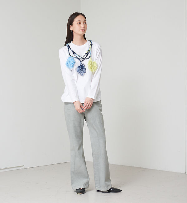 qualite「【boussole&times;qualite】クロシェネックレスロンT」|Tシャツ・カットソー|