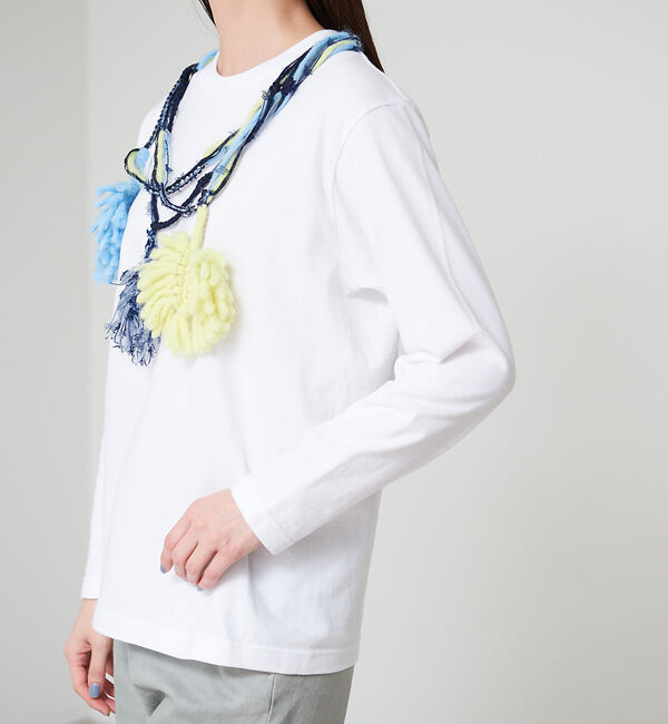 qualite「【boussole&times;qualite】クロシェネックレスロンT」|Tシャツ・カットソー|