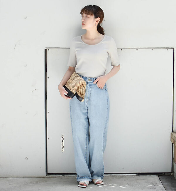 qualite「ランダムテレコTシャツ」|Tシャツ・カットソー|