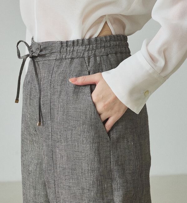 qualite「【セットアップ対応】ラメリネンドロストパンツ【予約】」|その他|