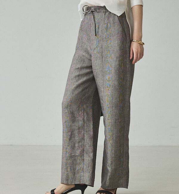 qualite「【セットアップ対応】ラメリネンドロストパンツ【予約】」|その他|