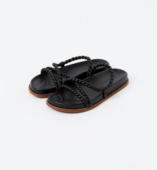 AU BANNISTER「ツイストフットベッドサンダル」|サンダル|ブラック