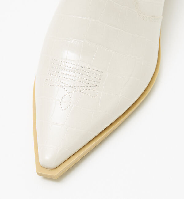 AU BANNISTER「鳳山えり&times;Au BANNISTERコラボ　晴雨兼用ウエスタンミュール」|レインシューズ|