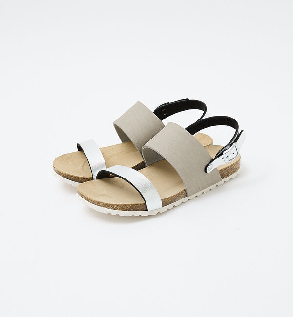 AU BANNISTER「【販売店舗限定】フットベッドサンダル」|サンダル|グレー