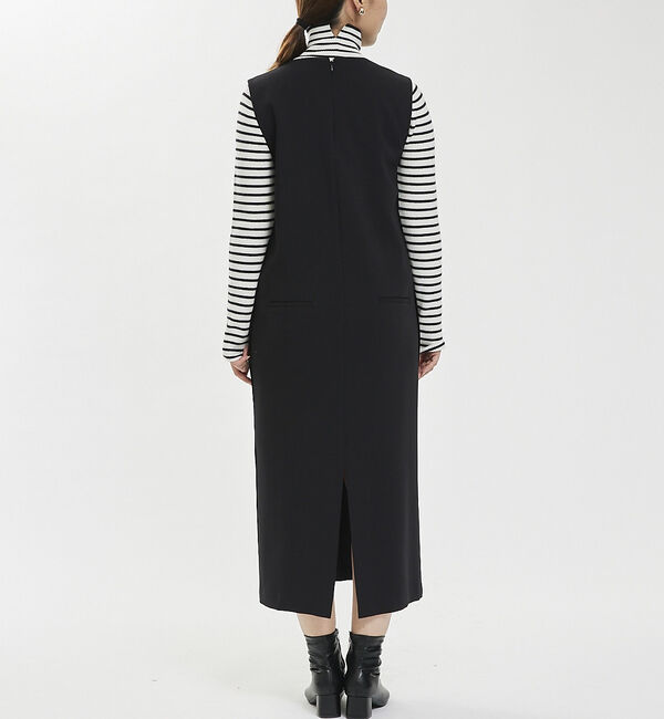 abahouse mavie「【大人のいちまんワンピ】ダブルクロスジャンパーワンピ」|ジャンパースカート|