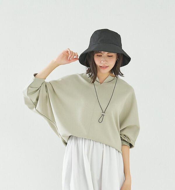 abahouse mavie「コットンナイロンハット(ストラップ付)」|その他|