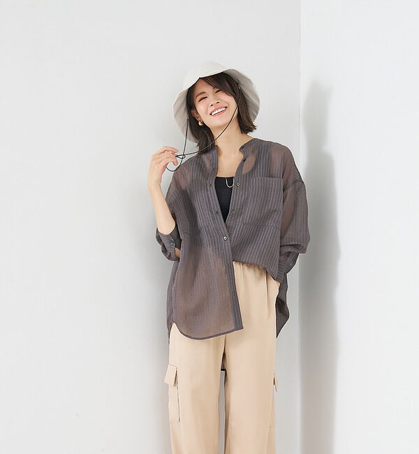 abahouse mavie「コットンナイロンハット(ストラップ付)」|その他|