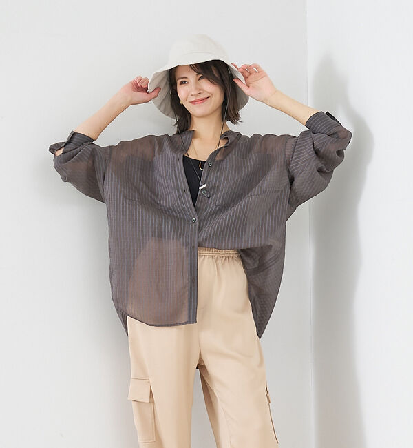 abahouse mavie「コットンナイロンハット(ストラップ付)」|その他|