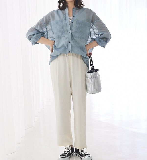 abahouse mavie「【セットアップ対応】クールタッチサテンゆるテーパードパンツ」|その他|