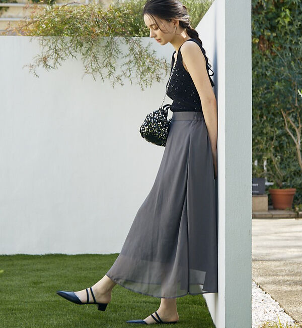 abahouse mavie「シアーフレアースカート」|スカート|