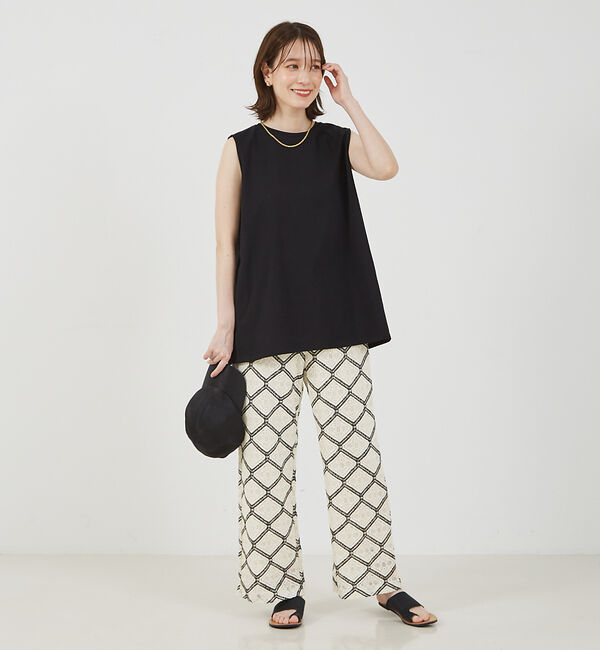 abahouse mavie「レースイージーストレートパンツ」|その他|