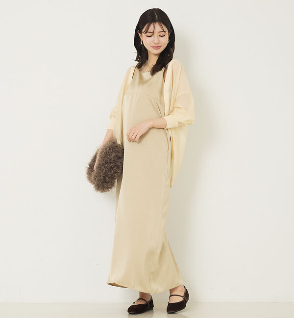 abahouse mavie「シアーシャツカーディガン」|カーディガン|