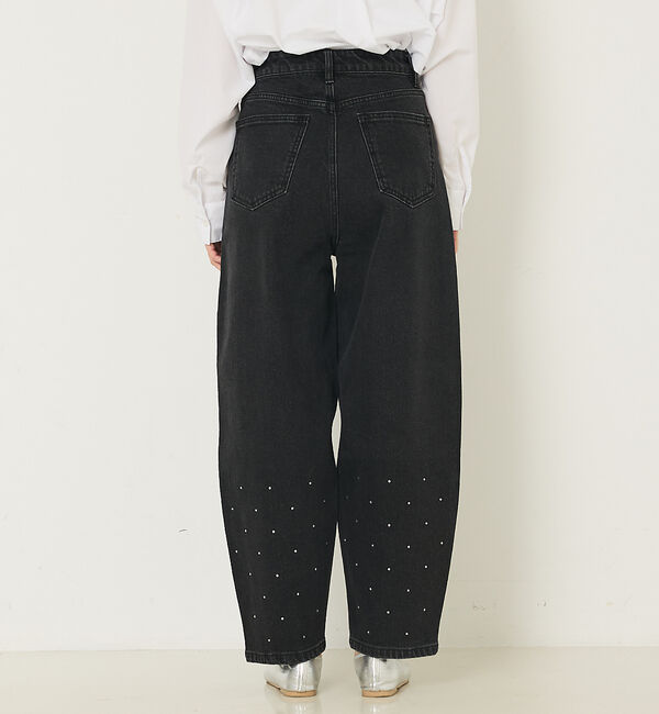 abahouse mavie「オリジナルカーブデニム（ラインストーン付き）」|デニム|