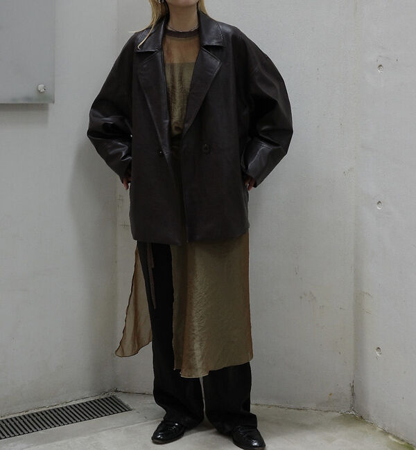 NOMINE「フェイクレザー オーバー ジャケット」|その他|
