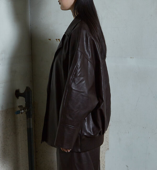 NOMINE「フェイクレザー オーバー ジャケット」|その他|