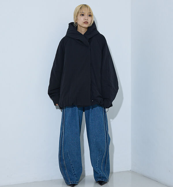 NOMINE「中綿 ボリューム フード ブルゾン」|ダウン|