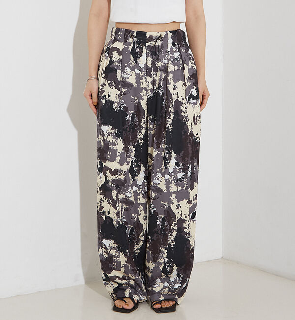 NOMINE「【セットアップ着用可】スプラッシュプリントドロスト パンツ」|その他|