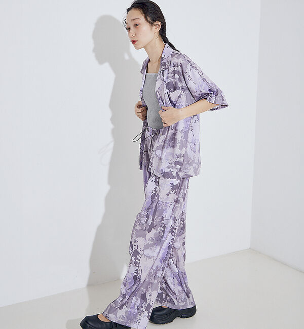 NOMINE「【セットアップ着用可】スプラッシュプリントドロスト パンツ」|その他|