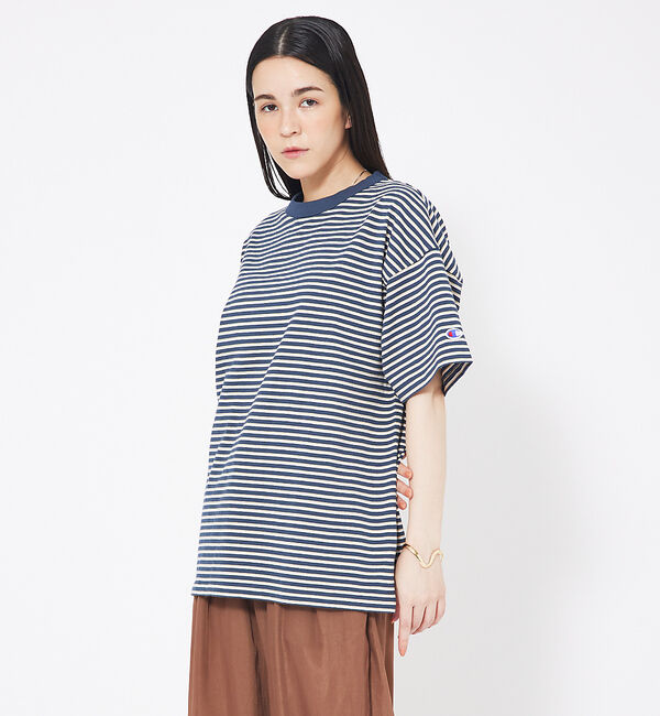 NOMINE「【WEB限定】Champion ボーダー Tシャツ」|Tシャツ・カットソー|