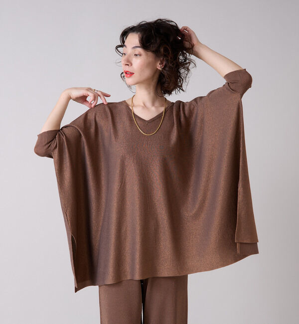 Liesse「ラメドルマンニット」|ニット・セーター|ブロンズ