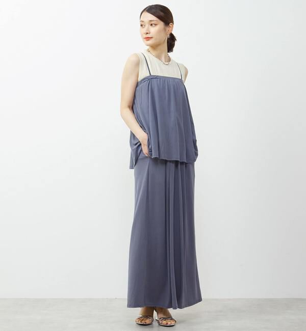 Soffitto「スムースキャミワンピース」|ワンピース|ブルー