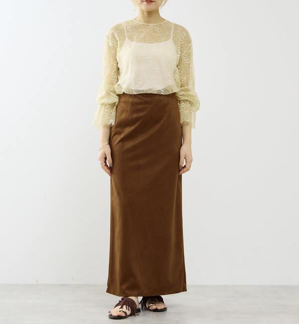 SOFFITTO「ウエストゴムIラインスカート」|スカート|