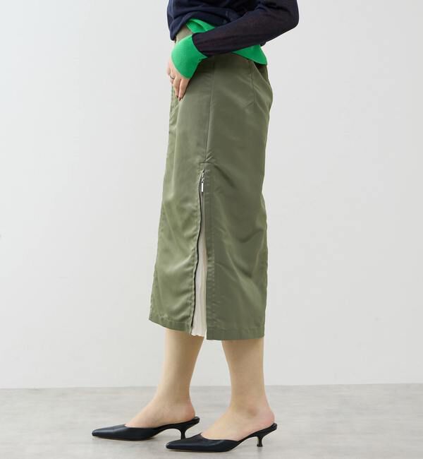SOFFITTO「≪撥水加工≫ミリタリーデザインサイドプリーツスカート」|スカート|