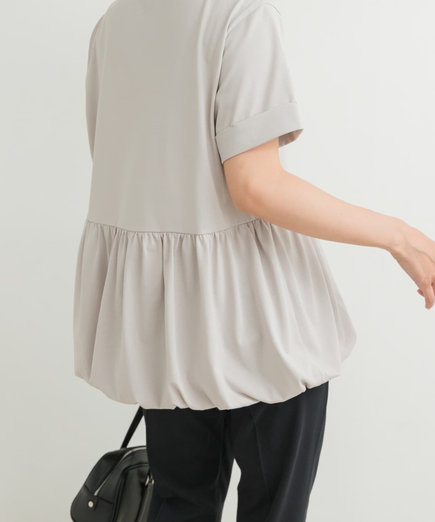 URBAN RESEARCH DOORS「ペプラムバルーンTシャツ」|Tシャツ・カットソー|