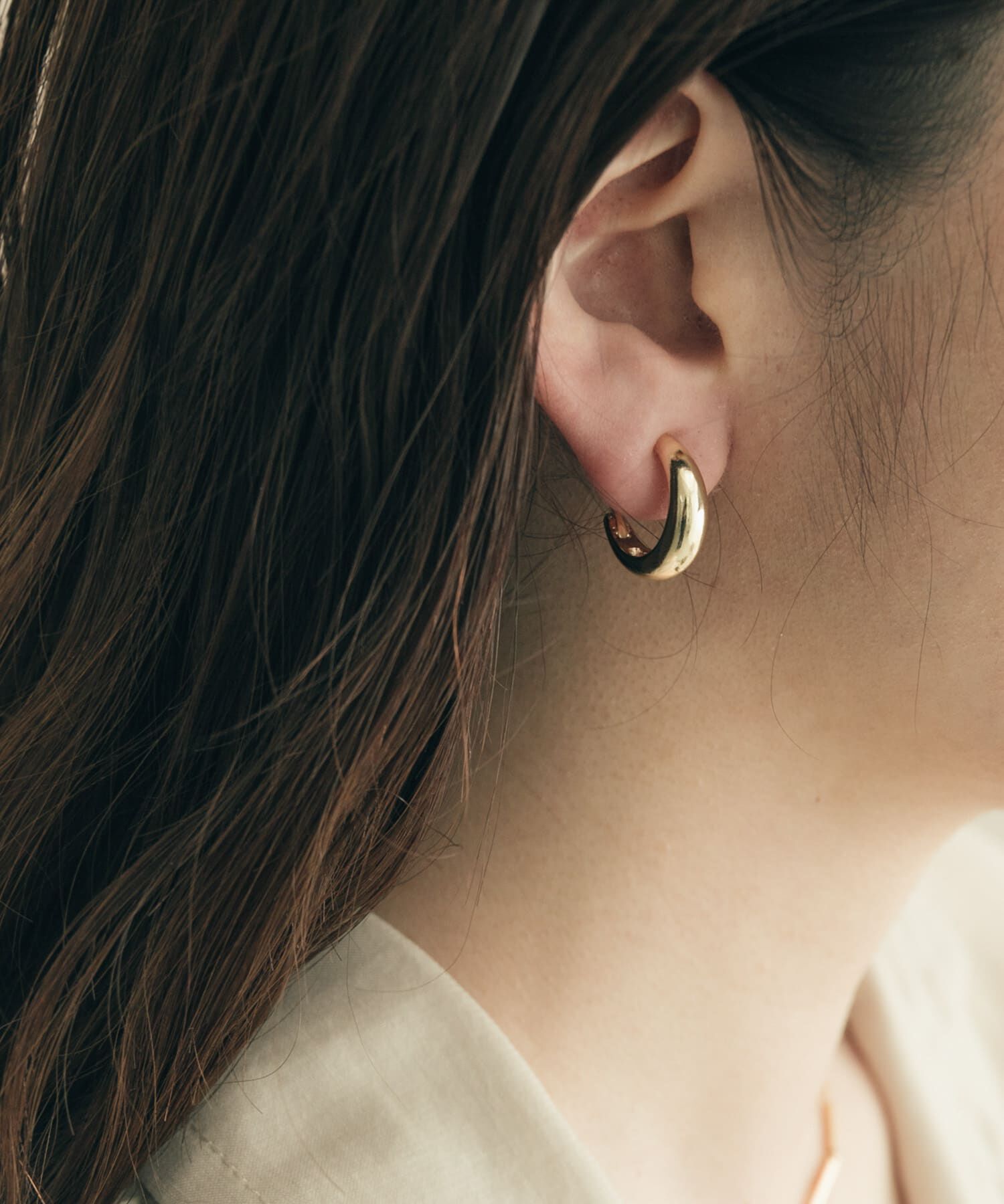 SMELLY「リッタイメタルフープイヤリング」|イヤリング|