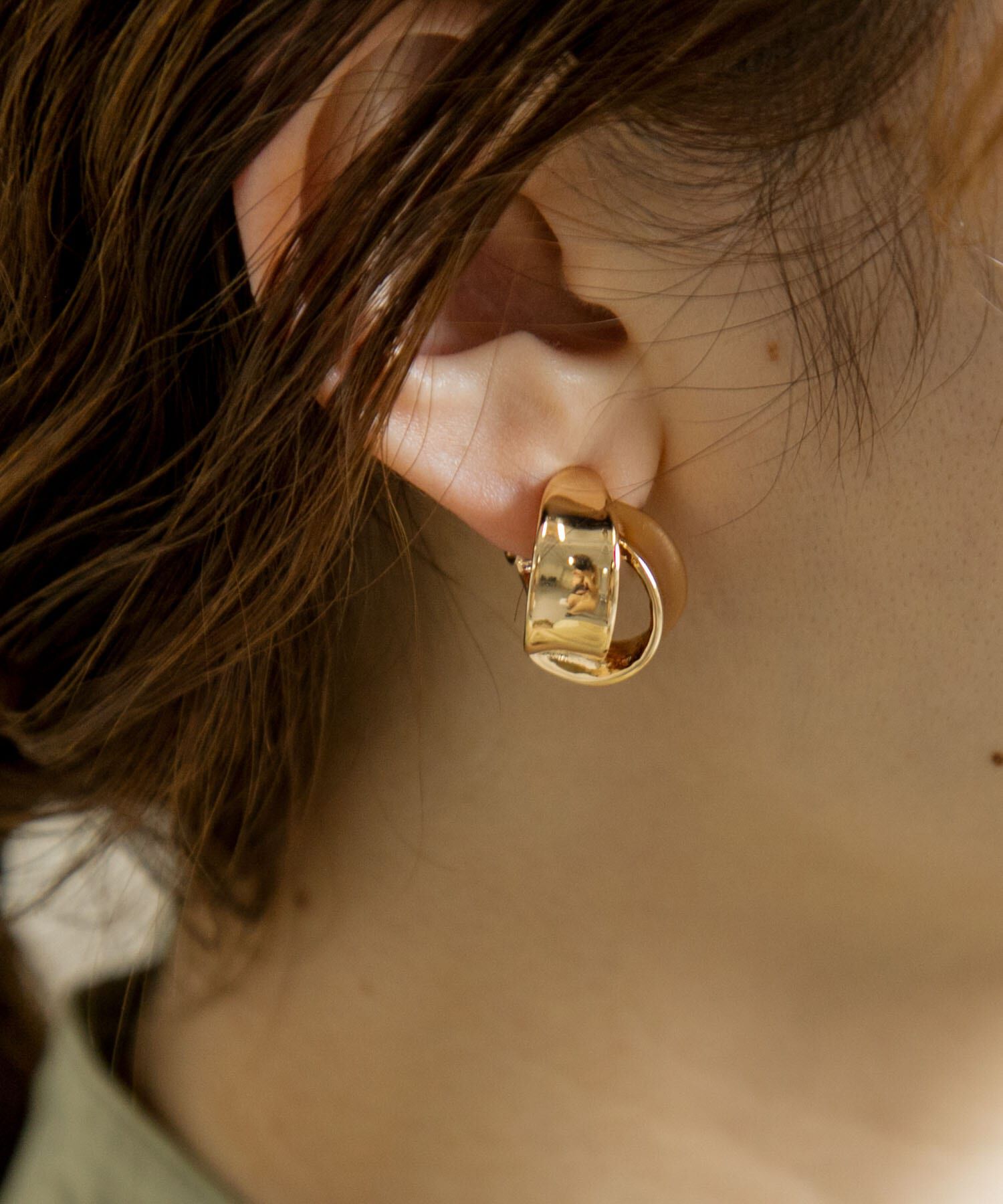 SMELLY「ツインラインメタルイヤリング」|イヤリング|