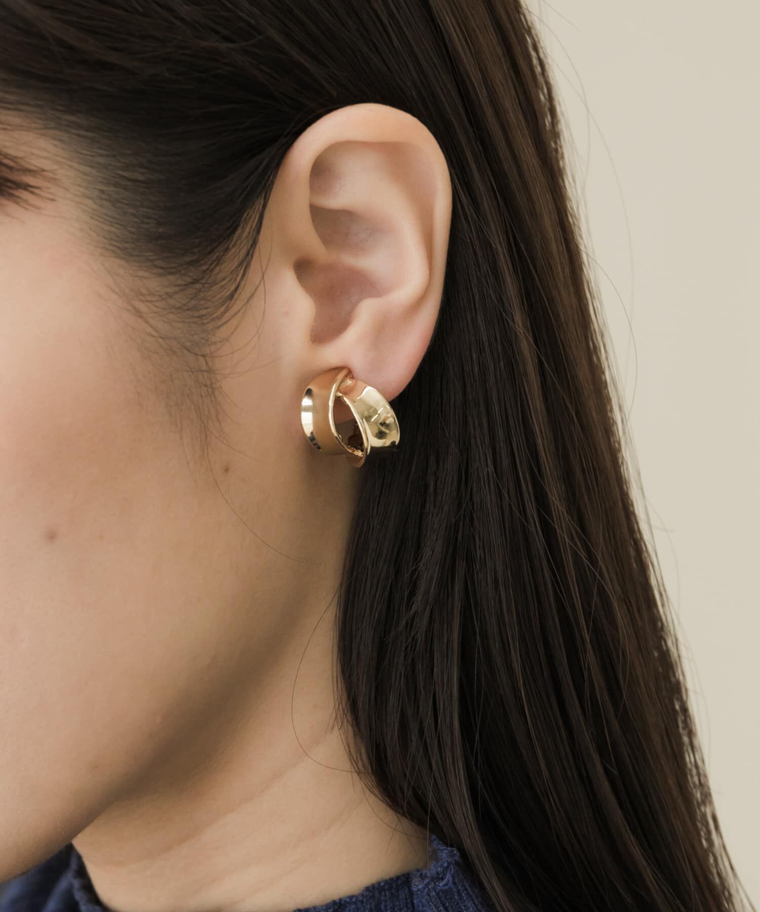 SMELLY「ツインラインメタルイヤリング」|イヤリング|