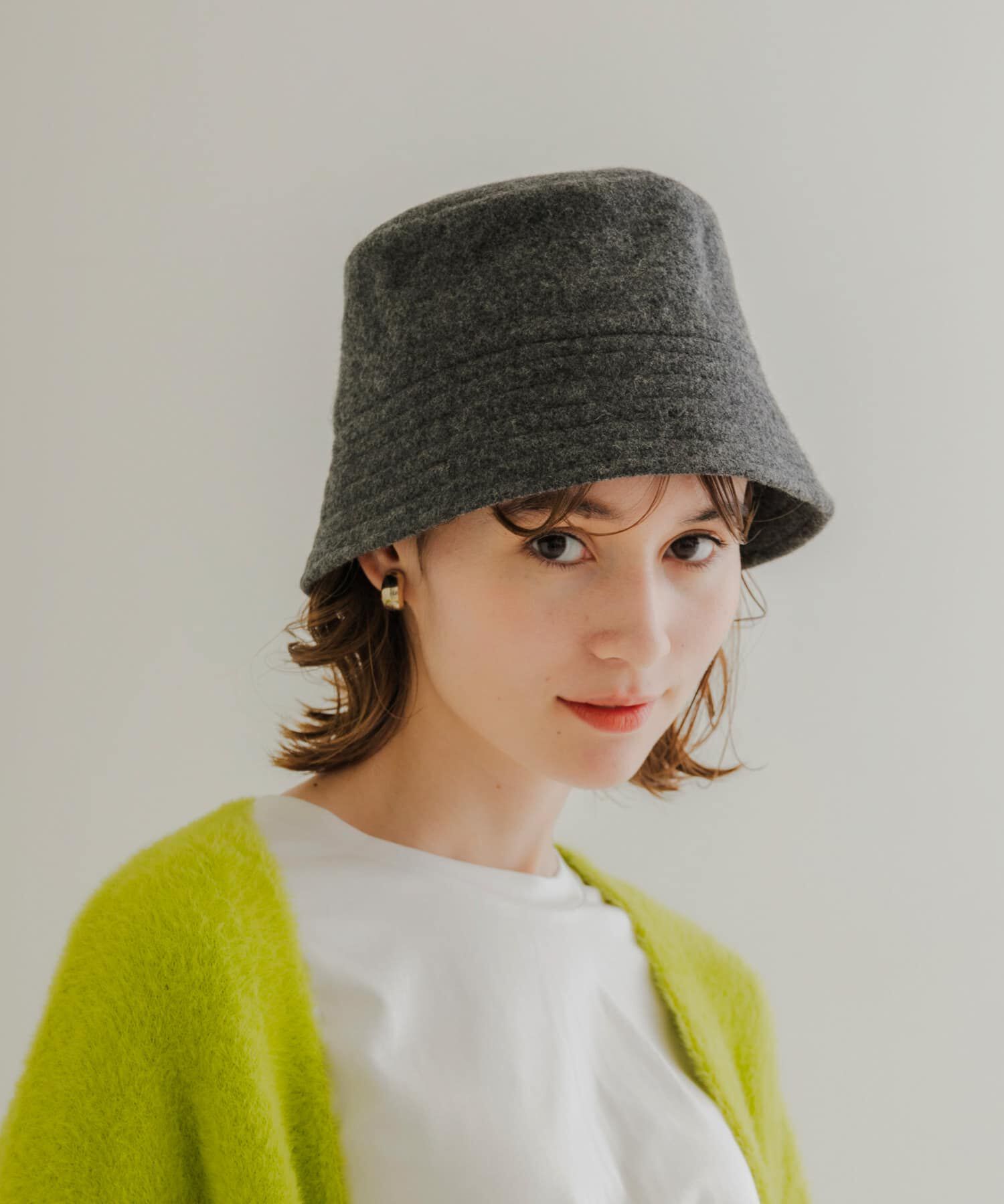 SMELLY「ソフトウールバケットハット」|ハット|グレー