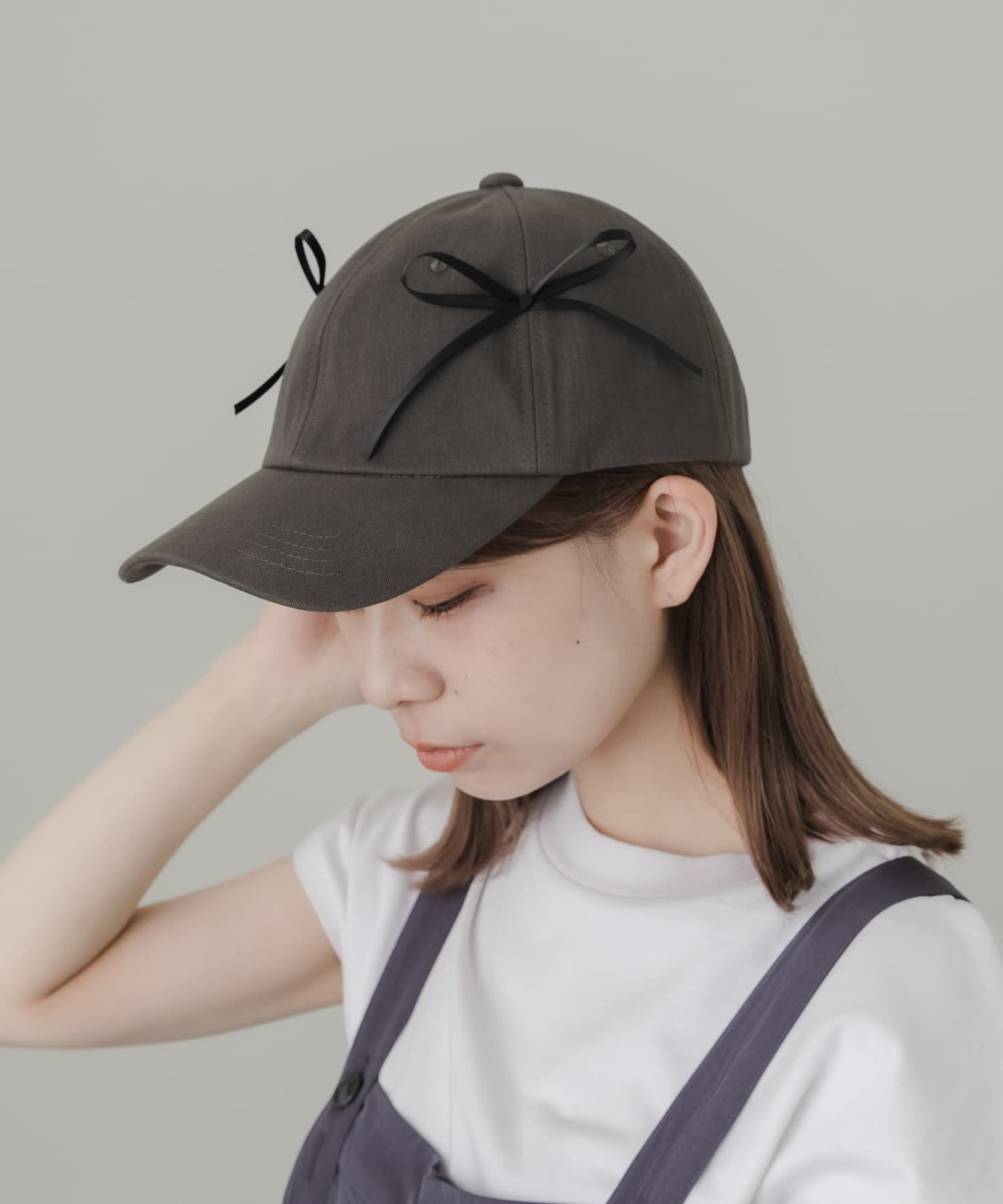 SMELLY「リボンコットンキャップ」|キャップ・キャスケット|