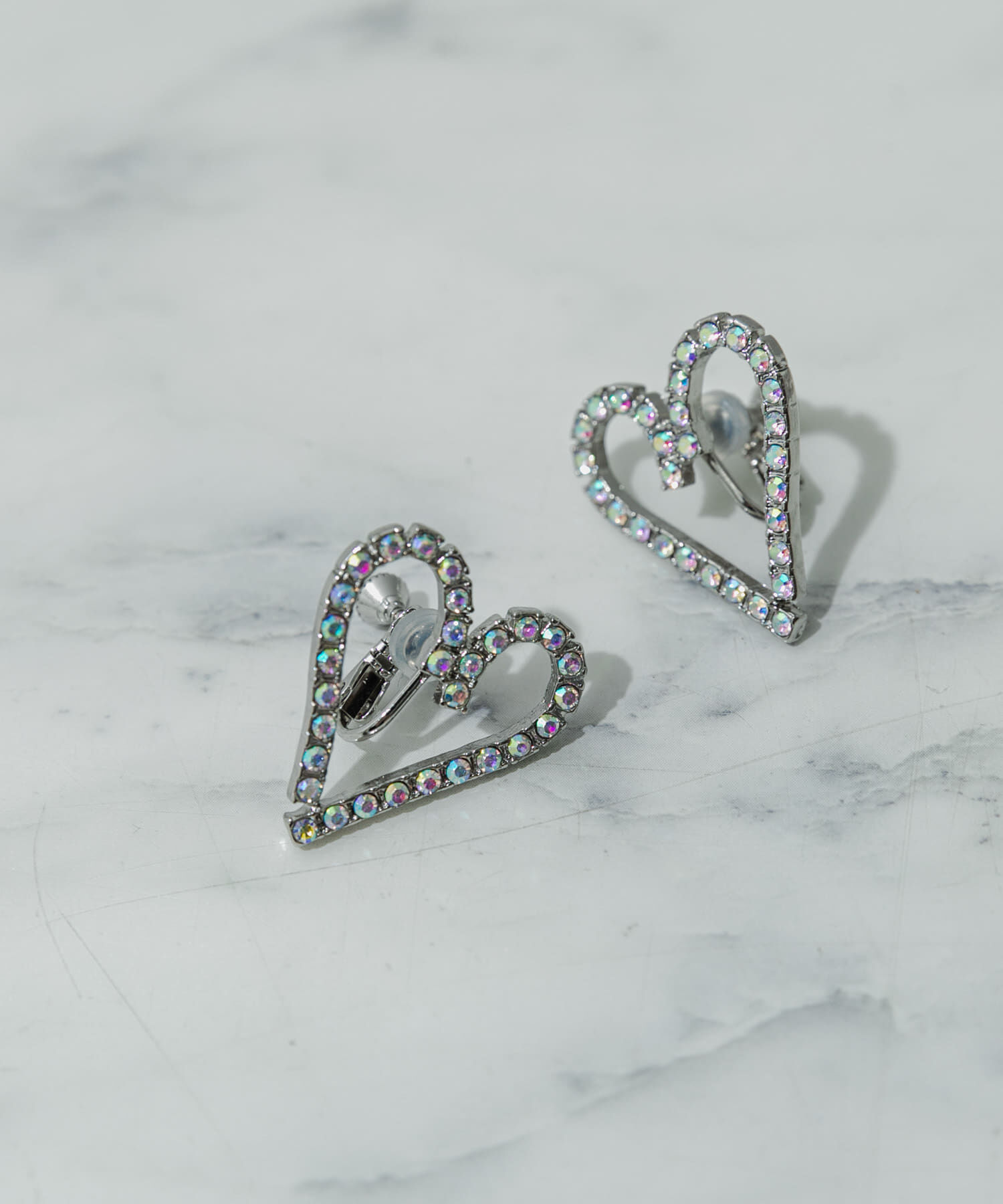 SMELLY「ビジューハートイヤリング」|イヤリング|