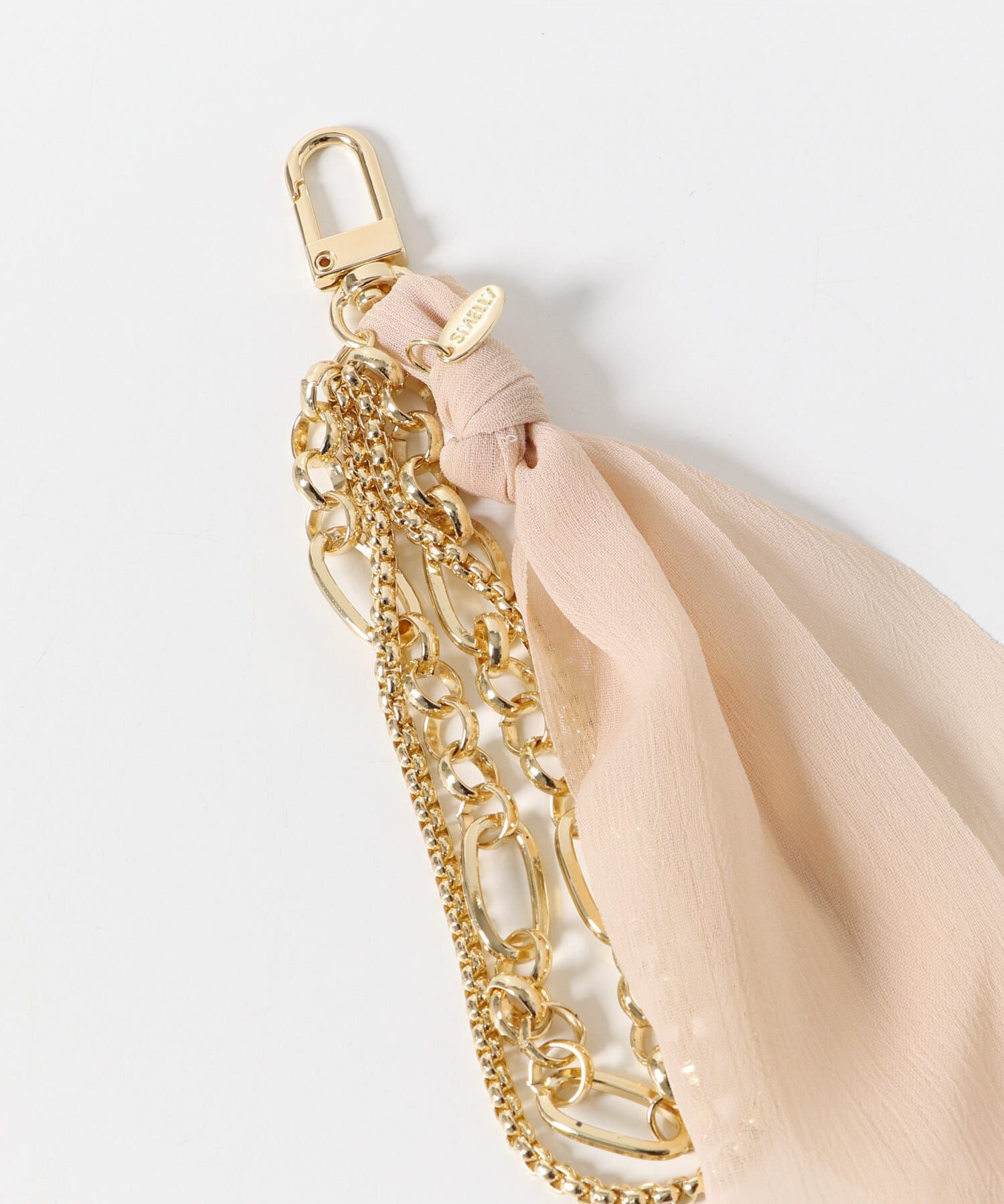 SMELLY「メタルパーツリボンキーチェーン」|チャーム・キーホルダー|