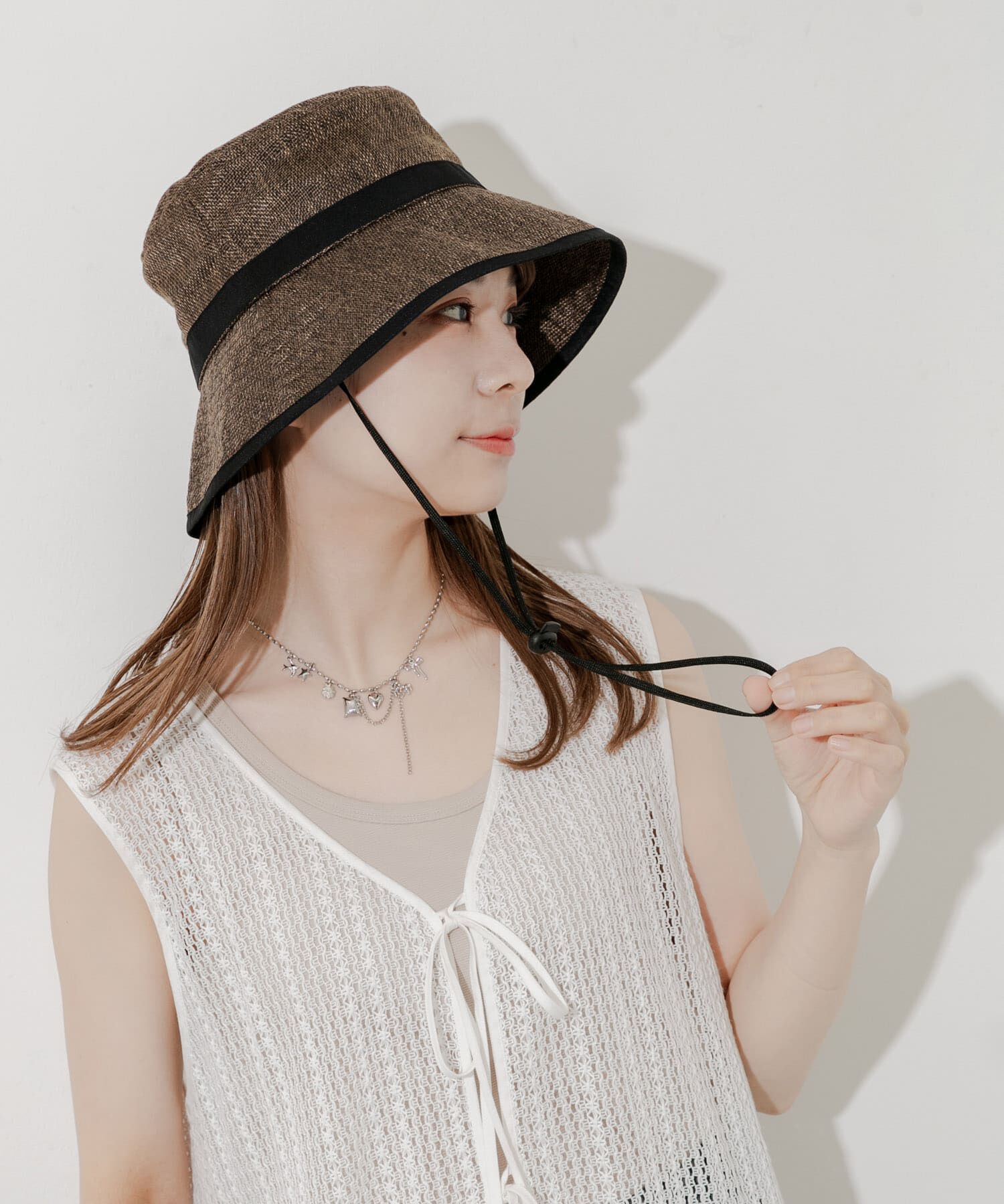 SMELLY「ジュートライクパイピングハット」|ハット|