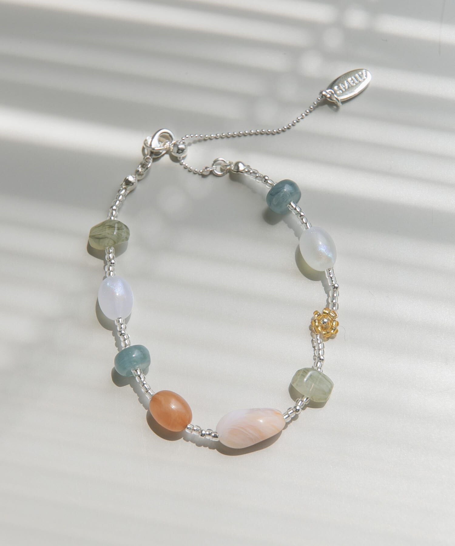 SMELLY「ビーズカラーガラスブレスレット」|ブレスレット・バングル|