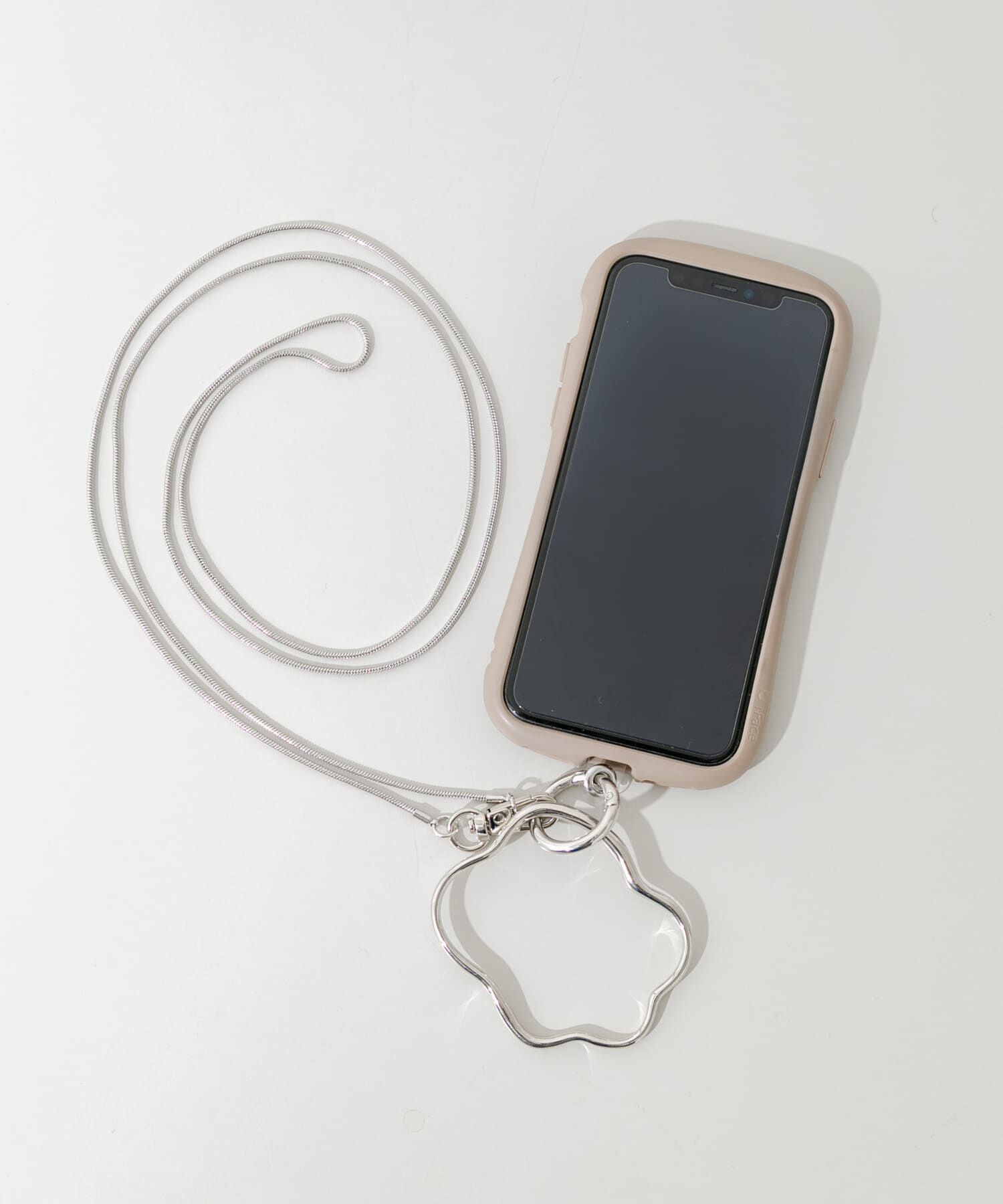 SMELLY「スネークチェーンマルチショルダー」|モバイルケース|シルバー