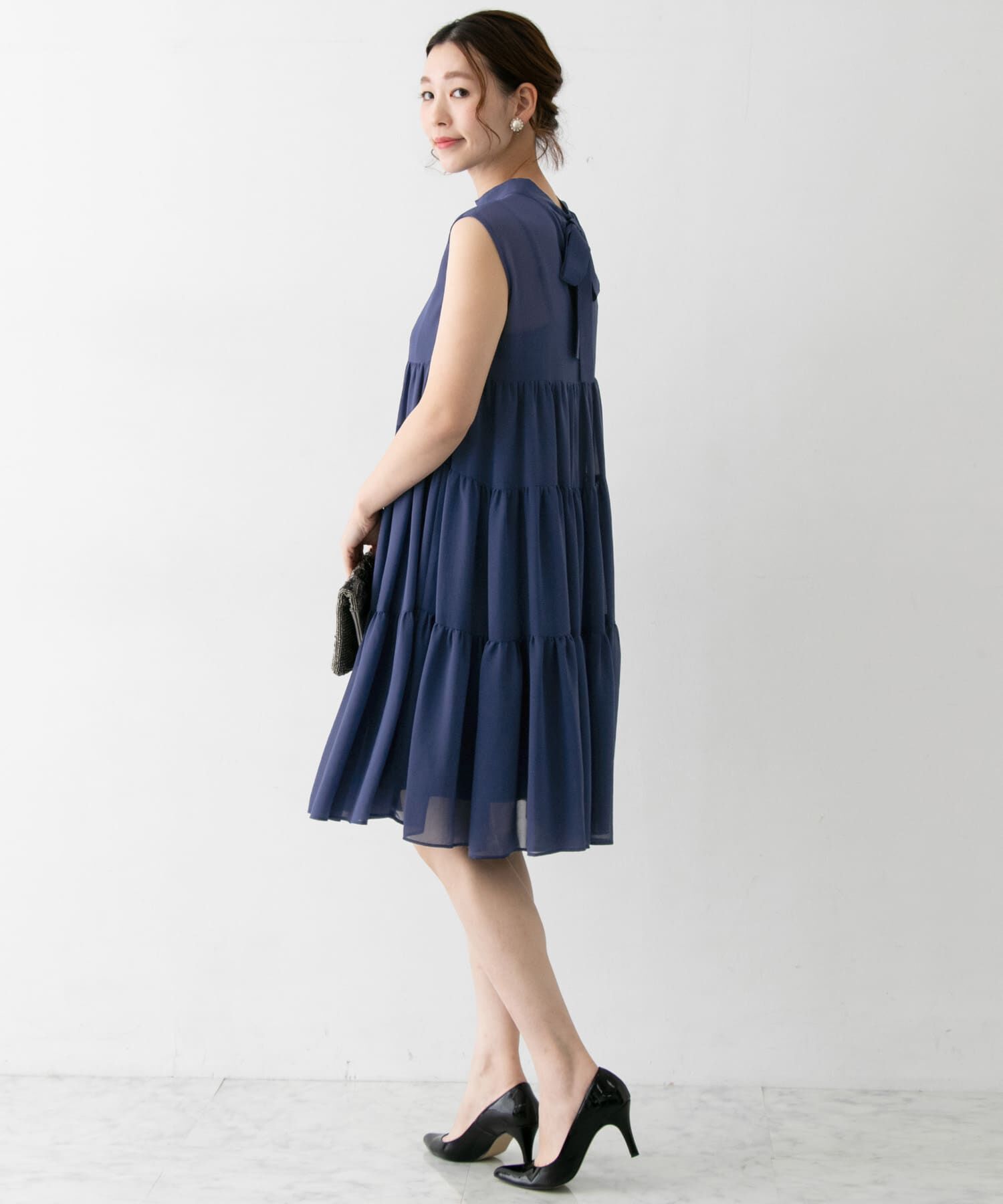 URBAN RESEARCH ROSSO「kaene　シフォンティアードワンピース」|ワンピース|