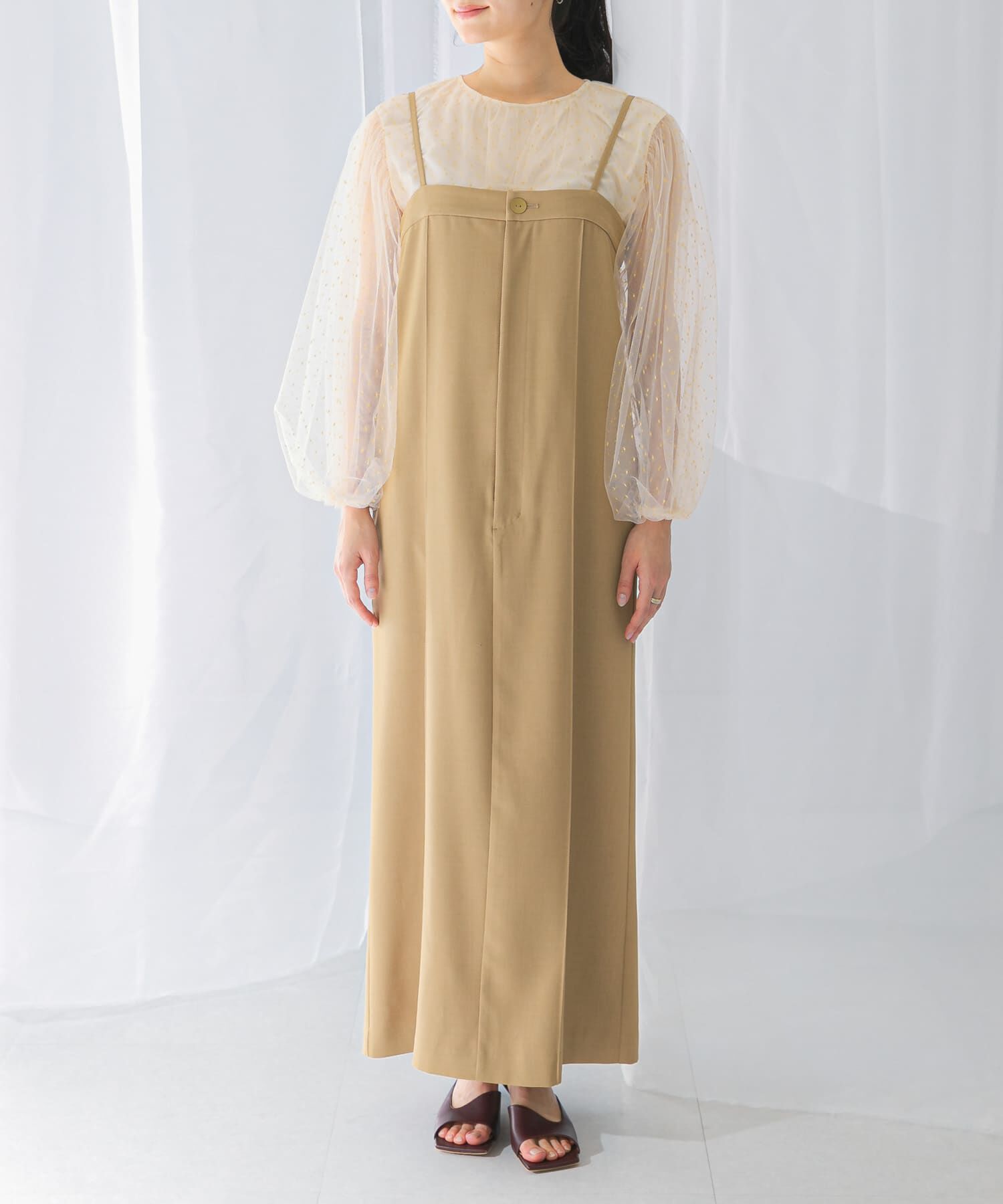 URBAN RESEARCH ROSSO「ストレートベアキャミワンピース」|ワンピース|