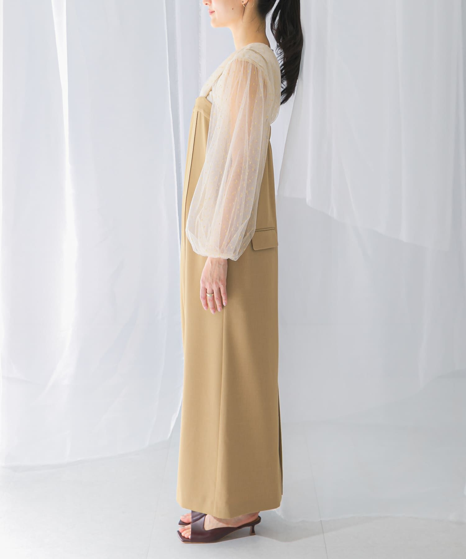 URBAN RESEARCH ROSSO「ストレートベアキャミワンピース」|ワンピース|