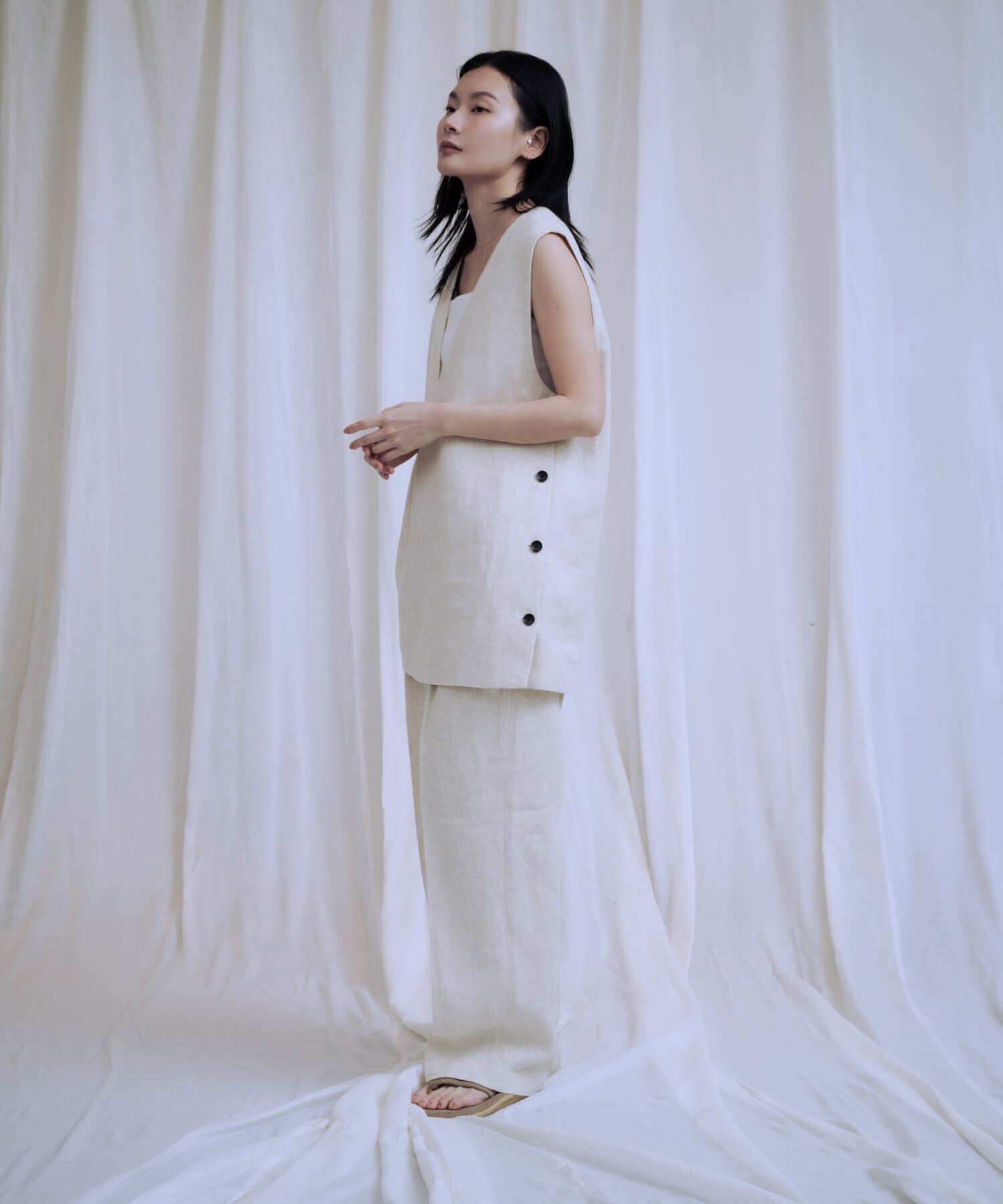 URBAN RESEARCH「『3サイズ展開』new basic　リネンハイウエストパンツ」|その他|